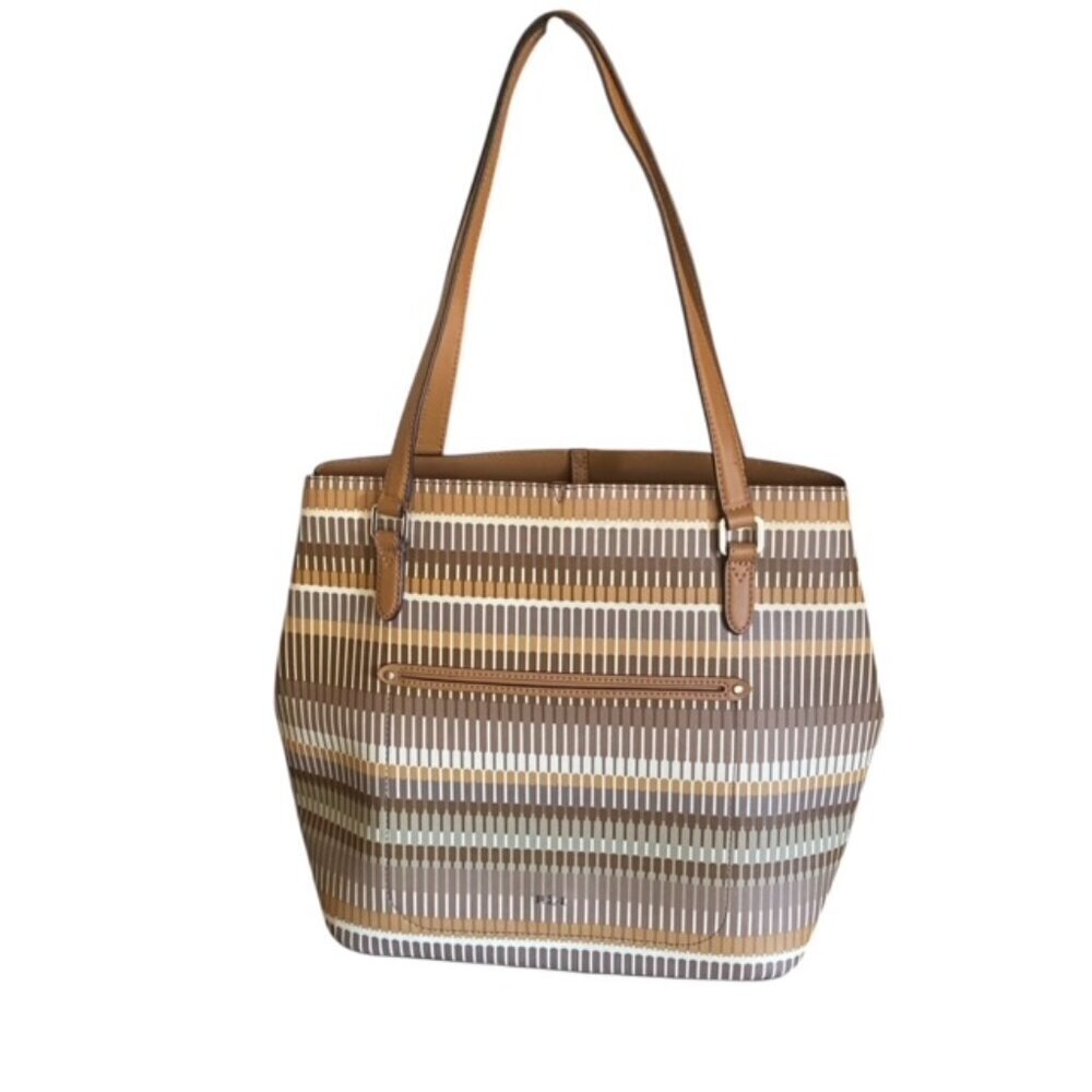 Ralph Lauren Tan Multi Tote